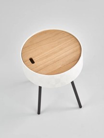 Masuta de cafea Aura alba ø38/h45 cm