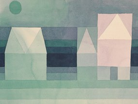 Artă imprimată Three Houses - Paul Klee, (40 x 30 cm)
