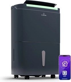 Klarstein DryFy Pro Connect Smart, Dezumidificator de aer, WiFi, Compresie, 30l/zi, 50-60m²