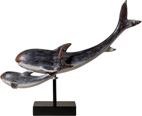 Decoratiune de masa pe postativ, in forma de balena, Whale