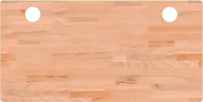 vidaXL Blat de birou, 110x55x1,5 cm, lemn masiv de fag