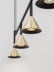 Lustra suspendata moderna CONICO auriu
