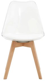 Scaun sufragerie Bralla 2 (transparent + fag + alb) . 1116244