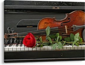 Tablou- Amintire de muzicean (70x50 cm)
