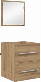 vidaXL Set de mobilier pentru baie cu sertar Maro 41 x 38,5 x 48 cm