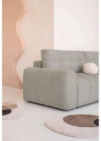 Colțar modular maro deschis extensibil/cu spațiu de depozitare (cu colț pe partea dreaptă) Lulu – Miuform