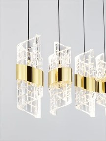 Lustra cu 5 pendule LED design modern Seneca
