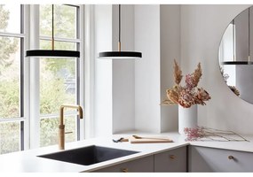 Lustră neagră LED cu abajur din metal ø 31 cm Asteria Mini – UMAGE