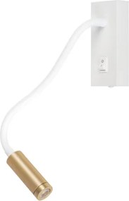 Kanlux 32518 - Lampă flexibilă LED TONIL, 3,3W/230V, alb/auriu