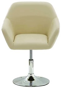 RESIGILAT - Scaune de relaxare din piele eco crem rotativ si reglabil REL 400