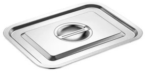Capac pentru tava de copt Rosberg R51222K40C, 40x30 cm, Otel inoxidabil, Argintiu