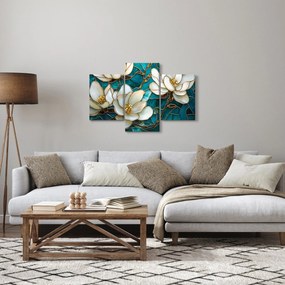 Tablou - Vitraliu cu magnolie (90x60 cm)