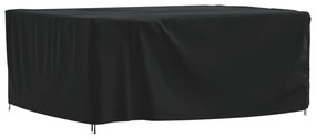 Husa mobilier de gradina, negru, 242x182x100 cm, oxford 420D