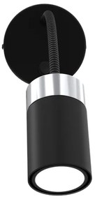 Veioză flexibilă JOKER 1xGU10/8W/230V negru/crom mat