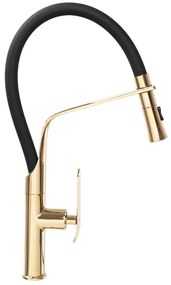 Baterie de bucătărie Rea Castor Auriu gold 2 moduri de curgere