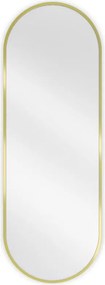 Mexen Loft oglindă de baie ovală 100 x 35 cm, ramă aurie - 9851-100-035-000-50