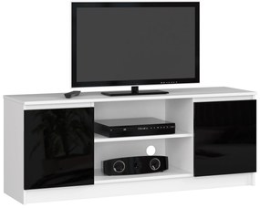 Măsuță TV Dariel (Alb + Negru lucios ). 1069770