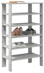 vidaXL Pantofar, gri beton, 61x32x105 cm, lemn prelucrat