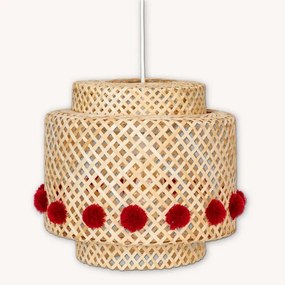 Atmosphera - Lampă suspendată LIBY, 1xE27/25W/230V, din bambus