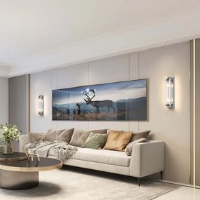 Aplică de perete LORENZO 2xE14/40W/230V crom lucios