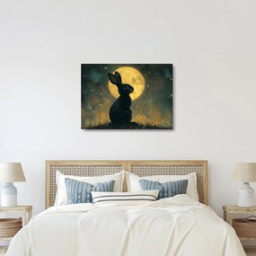 Tablou - Iepure cu lună (70x50 cm)