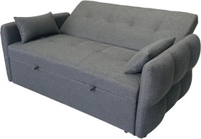Canapea extensibilă cu două locuri Avenberg ZELDA, antracit
