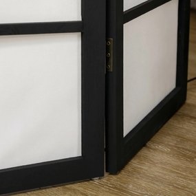 HOMCOM  Separator de camera cu 3 panouri, ecrane de confidentialitate pliabile portabile din lemn de interior | Aosom Romania