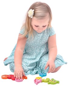 Bino Puzzle cu numere - vierme de pământ