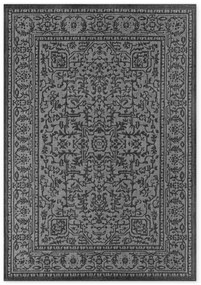 Covor pentru exterior și interior alb-negru 120x170 cm Duet Kona – NORTHRUGS