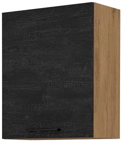 Dulap superior de bucătărie Virion 60 G 72 1F (Stejar lancelot + lemn închis). 1046303
