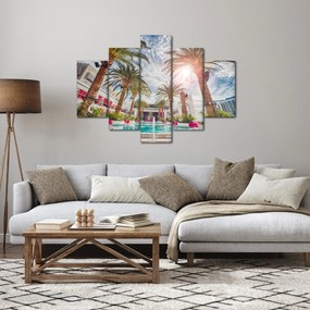 Tablou - palmier cu bazin (150x105 cm)