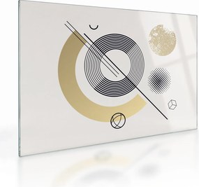 Tablou pe sticlă - Forme geometrice N⁰2 (70x50 cm)