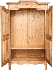 Dulap, L127 59 H204 cm, natur antic, lemn masiv