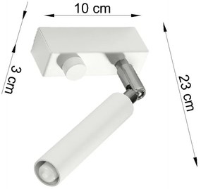 Spot alb 10x3 cm Tiden – Sollux