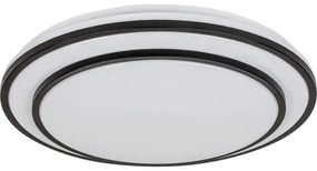 Rabalux 2130 - Plafonieră LED dimabilă LUPITA, 40W/230V, neagră, cu telecomandă