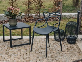 OFERTA Scaun din plastic negru KATO a II-a calitate