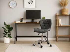 Set pentru birou masa de birou TAYLOR SONOMA 100x50 cm + scaun de birou AVOLA din piele ecologica gri