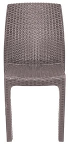 Scaun de grădină din plastic Vanda, cappuccino