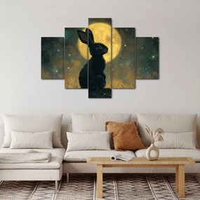 Tablou - Iepure cu lună (150x105 cm)