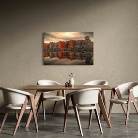 Tablou cu căsuțele colorate (90x60 cm)
