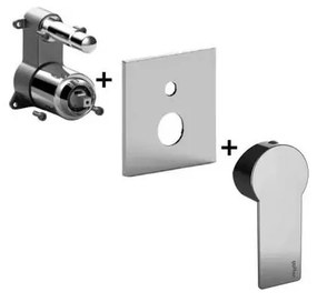 Paffoni - Baterie de duș încastrată TANGO, crom lucios