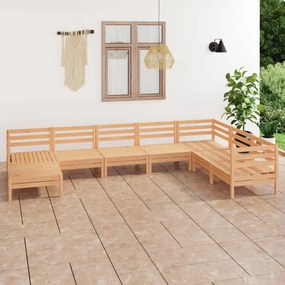 3082984 vidaXL Set mobilier de grădină, 8 piese, lemn masiv de pin