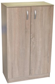Pantofar cu doua usi si rafturi 64x35x107 cm Stejar sonoma