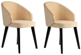 Set de scaune de sufragerie Bentley Beige andBlack, 2 buc.