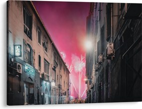 Tablou - Artificii din Marseille (70x50 cm)