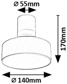 Plafoniera LED tip spot aplicat din metal alb reglabila Ovidia D-14cm