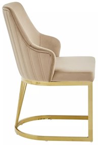 Scaun Alure velvet bej/auriu Blu28