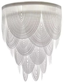 Lustra opulenta design Art Deco Ceremony L Alb
