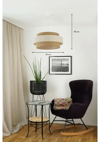 Lustră aplicată Brilagi SPACE LIGHT 1xE27/15W/230V d. 50 cm bej/crem