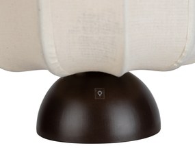 Lampă de masă Japandi bronz închis cu abajur bej - Nori
